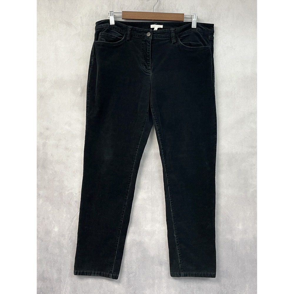 Eileen Fisher Womens Corduroy Pants Size 12 Straight Leg Minimal Quiet Luxury